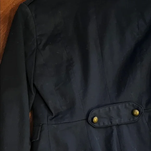 🌻3/$15🌻 H&M women’s Dark Blue Military Jacket - Picture 8 of 10